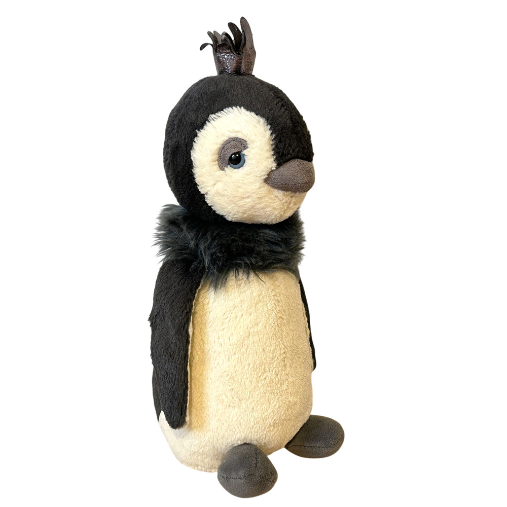 Jellycat I am Prince Penguin Plush Rare Stuffed Animal Crown Soft Cute JCINC4266